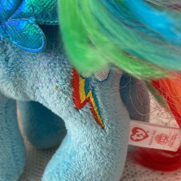 Hasbro My Little Pony Rainbow Dash Cuddly Plush 8" Good condition/pre-owned item - Picture 7 of 7